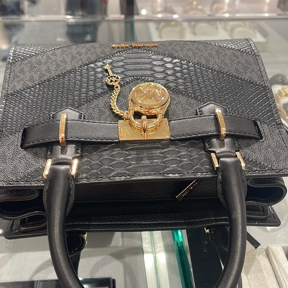 Michael Kors Hamilton Small Satchel Shoulder Crossbody Bag 
Black Multi
NWT - Picture 9 of 16